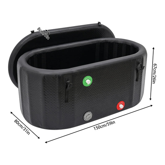 Inflatable Ice Bath 370L with Air Pump and Repair Kit