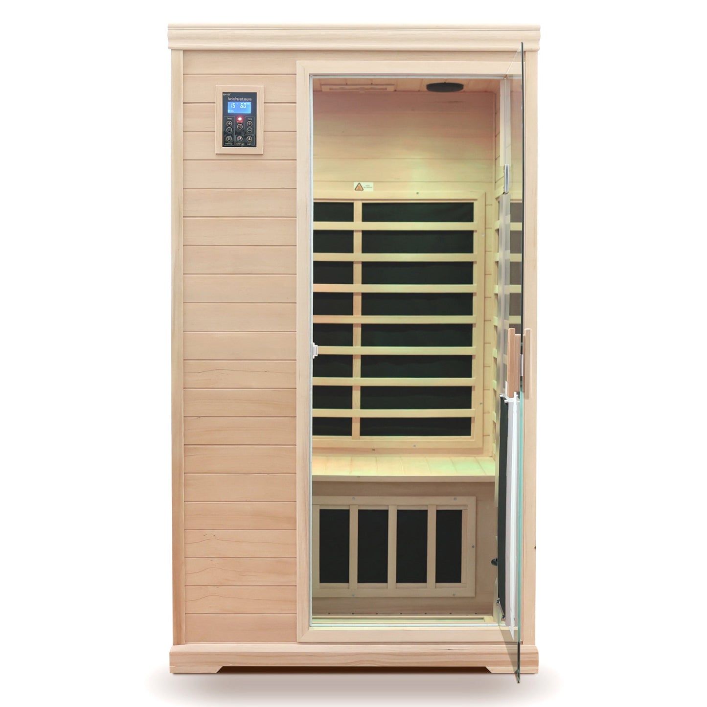 Two-Person Far-Infrared Hemlock Indoor Sauna Room